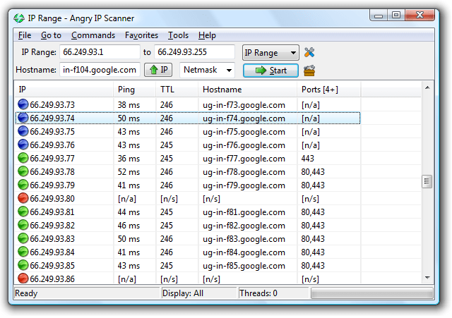 Angry IP Scanner 3.8.2 IP Tarama Programı