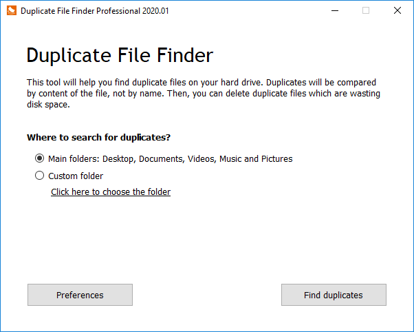 uplicate File Finder Professional